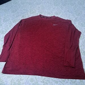 Nike Men's Maroon Long Sleeve